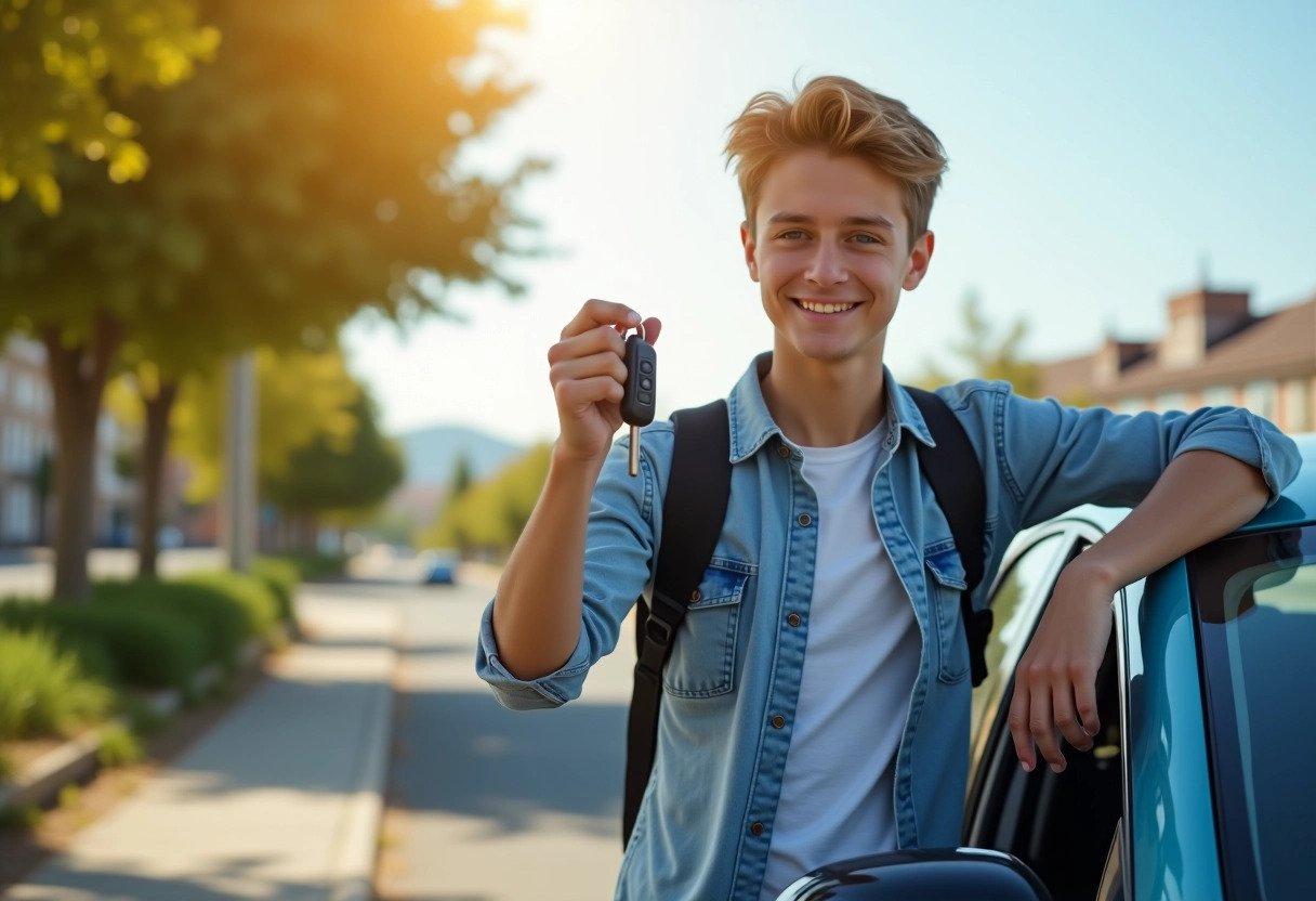 je vous propose jeune conducteur pour trouver des images pertinentes